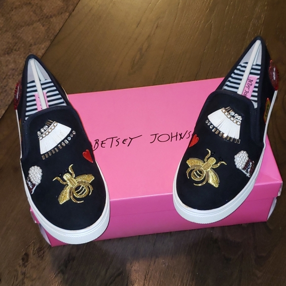 Betsey Johnson Shoes - Betsey Johnson Cooper Embroidered Fashion Sneaker
